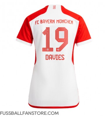 Bayern Munich Alphonso Davies #19 Replik Heimtrikot Damen 2023-24 Kurzarm